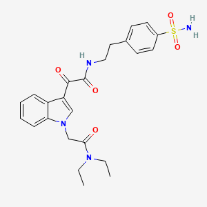 2-(1-(2-(diethylamino)-2-oxoethyl)-1H-indol-3-yl)-2-oxo-N-(4-sulfamoylphenethyl)acetamide