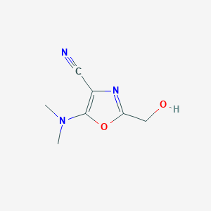 5-(Dimethylamino)-2-(hydroxymethyl)-1,3-oxazole-4-carbonitrile