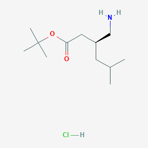 tert-butyl (3S)-3-(aminomethyl)-5-methylhexanoate hydrochloride