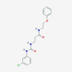 molecular formula C18H20ClN3O3 B300153 3-{[(3-chloroanilino)carbonyl]amino}-N-(2-phenoxyethyl)propanamide 