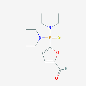 molecular formula C13H23N2O2PS B3001567 5-[Bis(diethylamino)phosphinothioyl]furan-2-carbaldehyde CAS No. 211993-91-8