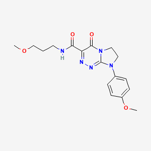 8-(4-methoxyphenyl)-N-(3-methoxypropyl)-4-oxo-4,6,7,8-tetrahydroimidazo[2,1-c][1,2,4]triazine-3-carboxamide