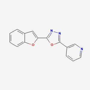 2-(Benzofuran-2-yl)-5-(pyridin-3-yl)-1,3,4-oxadiazole
