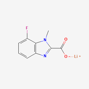 molecular formula C9H6FLiN2O2 B3001610 7-氟-1-甲基-1H-苯并[d]咪唑-2-甲酸锂 CAS No. 2197057-64-8
