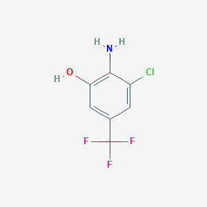 molecular formula C7H5ClF3NO B3001613 2-Amino-3-chloro-5-(trifluoromethyl)phenol CAS No. 84960-10-1