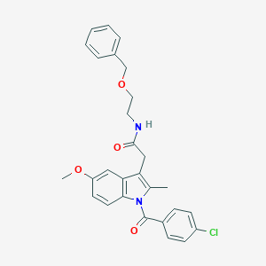 molecular formula C28H27ClN2O4 B300162 N-[2-(benzyloxy)ethyl]-2-[1-(4-chlorobenzoyl)-5-methoxy-2-methyl-1H-indol-3-yl]acetamide 