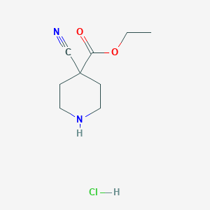 Ethyl 4-cyanopiperidine-4-carboxylate hydrochloride