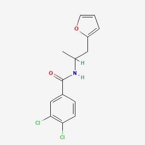 molecular formula C14H13Cl2NO2 B3001632 3,4-dichloro-N-[1-(furan-2-yl)propan-2-yl]benzamide CAS No. 1219914-65-4