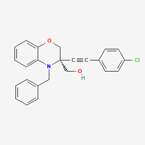 (4-benzyl-3-((4-chlorophenyl)ethynyl)-3,4-dihydro-2H-benzo[b][1,4]oxazin-3-yl)methanol