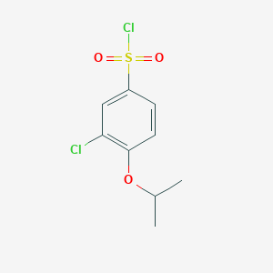 molecular formula C9H10Cl2O3S B3001662 3-氯-4-异丙氧基苯磺酰氯 CAS No. 1016509-32-2