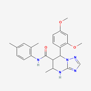 molecular formula C23H27N5O3 B3001670 7-(2,4-dimethoxyphenyl)-N-(2,4-dimethylphenyl)-5-methyl-4,5,6,7-tetrahydro-[1,2,4]triazolo[1,5-a]pyrimidine-6-carboxamide CAS No. 1212344-01-8