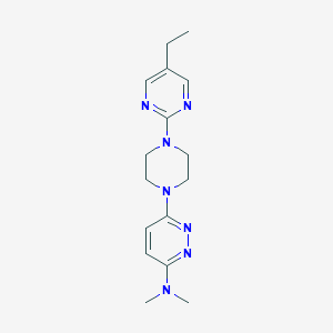molecular formula C16H23N7 B3001678 6-[4-(5-Ethylpyrimidin-2-yl)piperazin-1-yl]-N,N-dimethylpyridazin-3-amine CAS No. 2415583-18-3