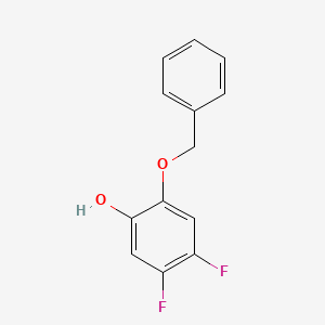 molecular formula C13H10F2O2 B3001680 2-(Benzyloxy)-4,5-difluorophenol CAS No. 1951445-10-5