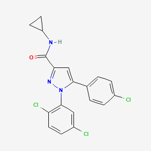 5-(4-chlorophenyl)-N-cyclopropyl-1-(2,5-dichlorophenyl)-1H-pyrazole-3-carboxamide