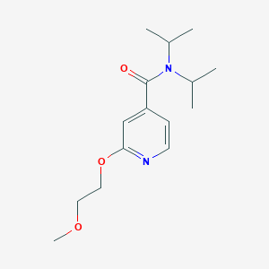 molecular formula C15H24N2O3 B3001716 N,N-diisopropyl-2-(2-methoxyethoxy)isonicotinamide CAS No. 2034360-70-6