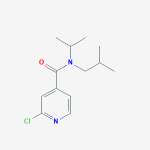 2-chloro-N-(2-methylpropyl)-N-(propan-2-yl)pyridine-4-carboxamide