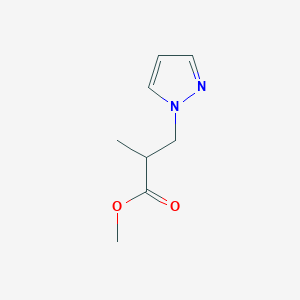 methyl 2-methyl-3-(1H-pyrazol-1-yl)propanoate