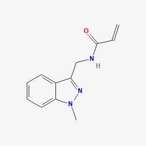molecular formula C12H13N3O B3001725 N-[(1-methylindazol-3-yl)methyl]prop-2-enamide CAS No. 2196015-38-8