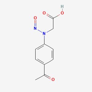molecular formula C10H10N2O4 B3001730 2-((4-Acetylphenyl)(nitroso)amino)acetic acid CAS No. 84968-84-3