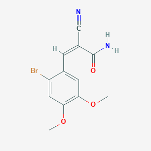 (Z)-3-(2-bromo-4,5-dimethoxyphenyl)-2-cyanoprop-2-enamide