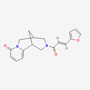 (E)-3-(3-(furan-2-yl)acryloyl)-3,4,5,6-tetrahydro-1H-1,5-methanopyrido[1,2-a][1,5]diazocin-8(2H)-one