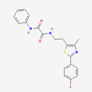 N1-(2-(2-(4-fluorophenyl)-4-methylthiazol-5-yl)ethyl)-N2-phenyloxalamide
