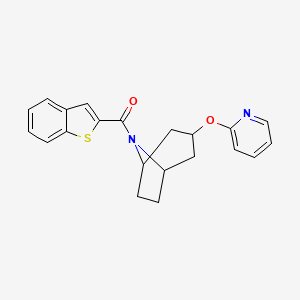 benzo[b]thiophen-2-yl((1R,3s,5S)-3-(pyridin-2-yloxy)-8-azabicyclo[3.2.1]octan-8-yl)methanone