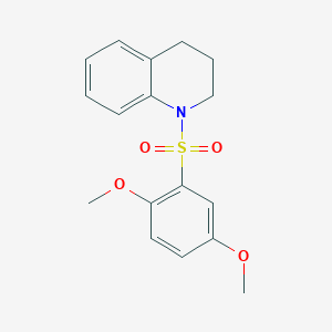 molecular formula C17H19NO4S B300177 1-[(2,5-Dimethoxyphenyl)sulfonyl]-1,2,3,4-tetrahydroquinoline 