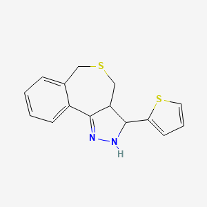 3-(2-thienyl)-2,3a,4,6-tetrahydro-3H-[2]benzothiepino[5,4-c]pyrazole