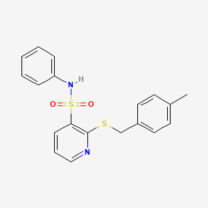 2-[(4-methylbenzyl)thio]-N-phenylpyridine-3-sulfonamide