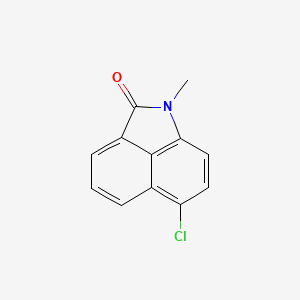 molecular formula C12H8ClNO B3001803 9-Chloro-2-methyl-2-azatricyclo[6.3.1.0,4,12]dodeca-1(11),4(12),5,7,9-pentaen-3-one CAS No. 39158-36-6