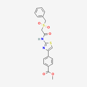 Methyl 4-(2-(2-(benzylsulfonyl)acetamido)thiazol-4-yl)benzoate