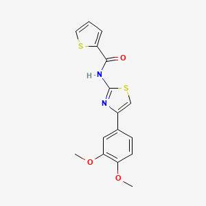 N-(4-(3,4-dimethoxyphenyl)thiazol-2-yl)thiophene-2-carboxamide