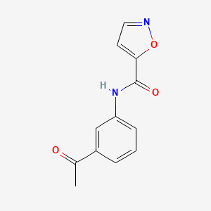 N-(3-acetylphenyl)isoxazole-5-carboxamide