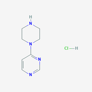 molecular formula C8H13ClN4 B3001830 4-(Piperazin-1-YL)pyrimidine hydrochloride CAS No. 2108104-90-9