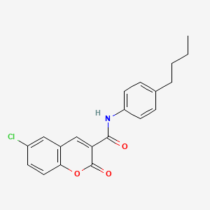 molecular formula C20H18ClNO3 B3001837 N-(4-丁基苯基)-6-氯-2-氧代色满-3-甲酰胺 CAS No. 873577-97-0