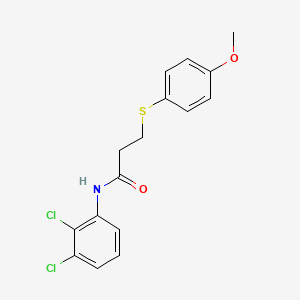 N-(2,3-dichlorophenyl)-3-((4-methoxyphenyl)thio)propanamide