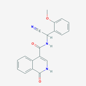 N-[cyano(2-methoxyphenyl)methyl]-1-oxo-1,2-dihydroisoquinoline-4-carboxamide
