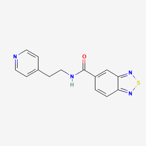 N-(2-(pyridin-4-yl)ethyl)benzo[c][1,2,5]thiadiazole-5-carboxamide