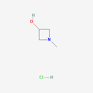 molecular formula C4H10ClNO B3001846 3-Hydroxy-1-methylazetidine hydrochloride CAS No. 111043-48-2; 26687-49-0