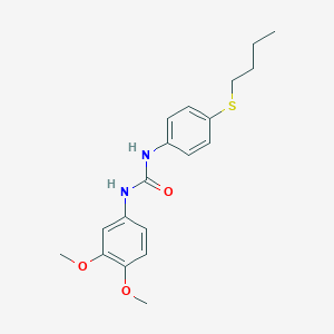 molecular formula C19H24N2O3S B300185 N-[4-(butylsulfanyl)phenyl]-N'-(3,4-dimethoxyphenyl)urea 