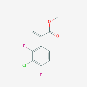 molecular formula C10H7ClF2O2 B3001867 Methyl 2-(3-chloro-2,4-difluorophenyl)prop-2-enoate CAS No. 2309468-41-3