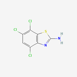 molecular formula C7H3Cl3N2S B3001875 4,6,7-Trichloro-benzothiazol-2-ylamine CAS No. 38338-19-1