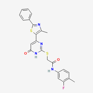 molecular formula C23H19FN4O2S2 B3001877 N-(2-乙基苯基)-3-(2-苯基咪唑并[1,2-a]吡啶-3-基)丙酰胺 CAS No. 1115896-58-6