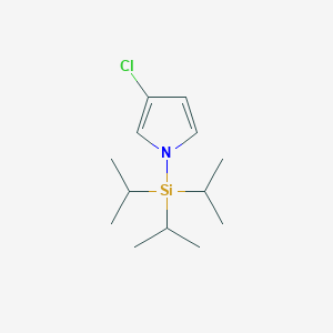 molecular formula C13H24ClNSi B3001879 3-Chloro-1-[tris(1-methylethyl)silyl]-1H-pyrrole CAS No. 130408-83-2