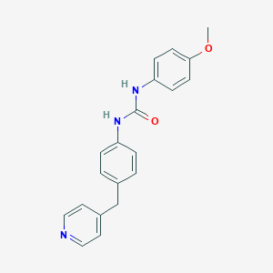 molecular formula C20H19N3O2 B300188 1-(4-Methoxyphenyl)-3-[4-(pyridin-4-ylmethyl)phenyl]urea 