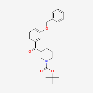 Tert-butyl 3-(3-phenylmethoxybenzoyl)piperidine-1-carboxylate