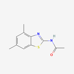 molecular formula C11H12N2OS B3001899 N-(4,6-dimethyl-1,3-benzothiazol-2-yl)acetamide CAS No. 313262-36-1