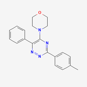 molecular formula C20H20N4O B3001906 3-(4-甲基苯基)-5-吗啉代-6-苯基-1,2,4-三嗪 CAS No. 866136-24-5