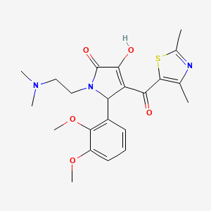 5-(2,3-dimethoxyphenyl)-1-(2-(dimethylamino)ethyl)-4-(2,4-dimethylthiazole-5-carbonyl)-3-hydroxy-1H-pyrrol-2(5H)-one